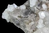 Colorless Apophyllite on Calcite - India #91240-2